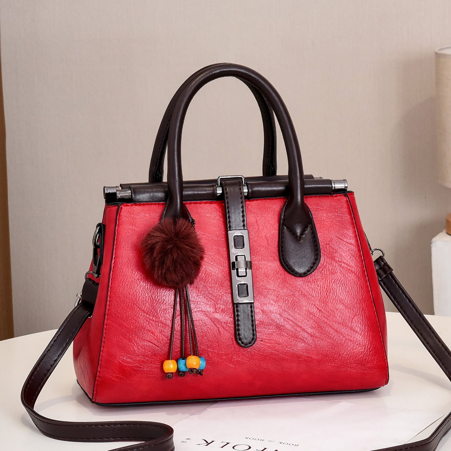 Women's Bag New European and American Style Crocodile Pattern Handbag Elegant Fashion Large Capacity Trendy Single Shoulder Crossbody Bag