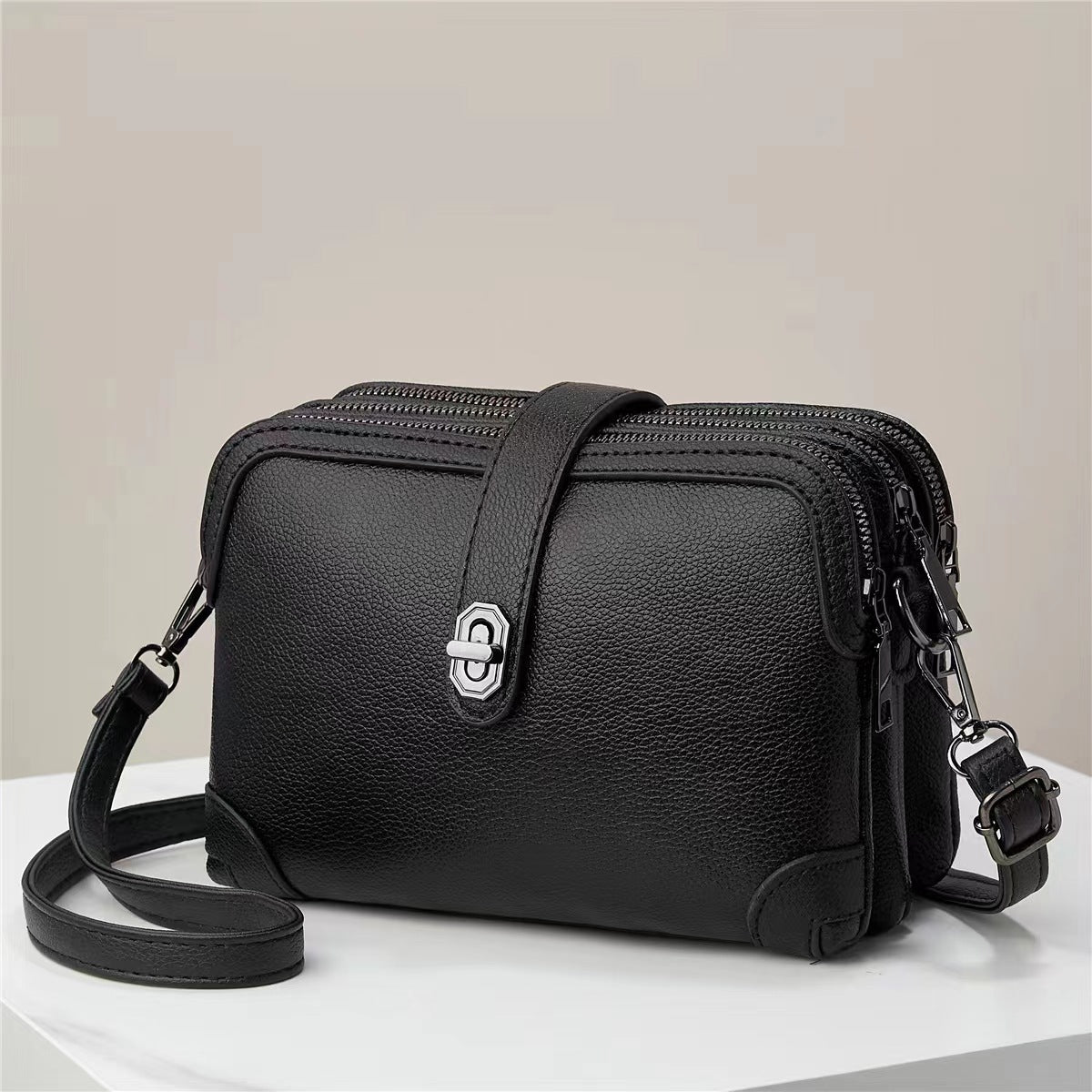 Women's Bag New Three Pocket Small Bag Commuting Crossbody Bag Cute Girl High Quality Bag Coin Purse