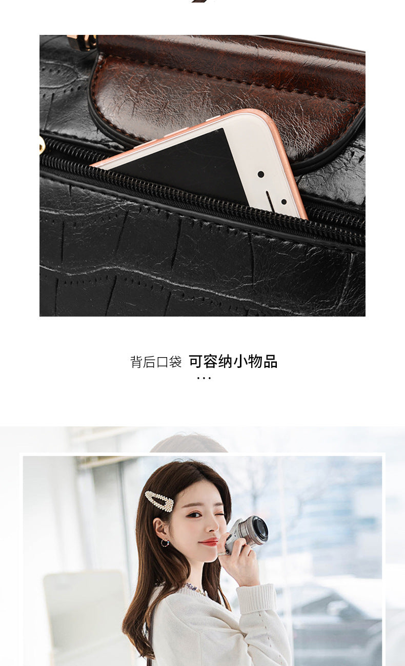 Spring Women's Trendy Handbag Retro Large Capacity Crossbody Bag Large Capacity Pillow Bag Women's Bag One Piece Dropshipping