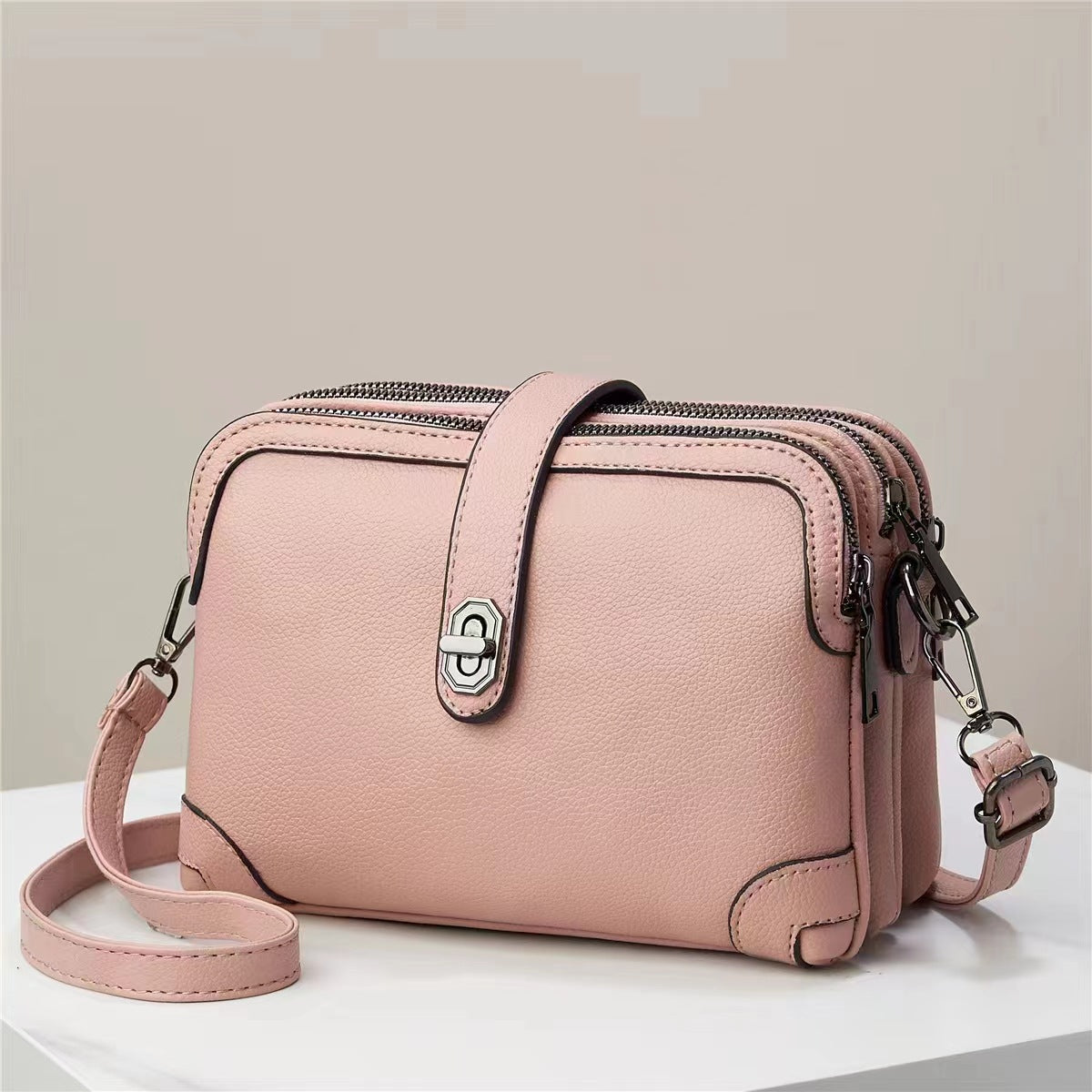 Women's Bag New Three Pocket Small Bag Commuting Crossbody Bag Cute Girl High Quality Bag Coin Purse