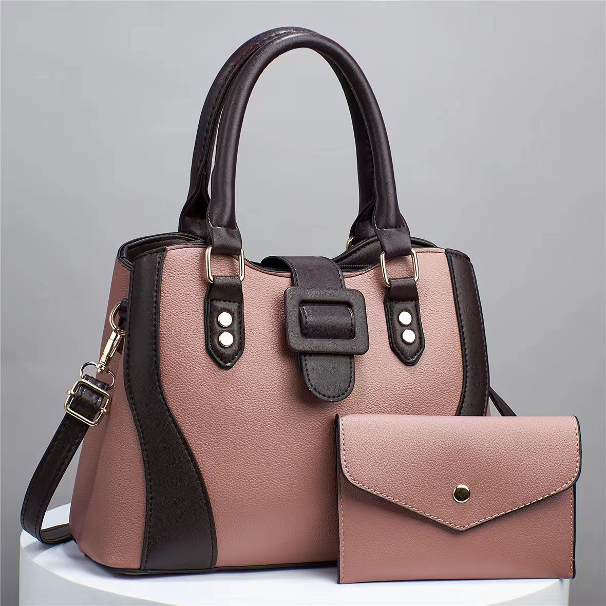 2024 Autumn New Women's Bag, Color-Block Handbag, Large Capacity Trendy Fashion Single Shoulder Crossbody Bag for Women