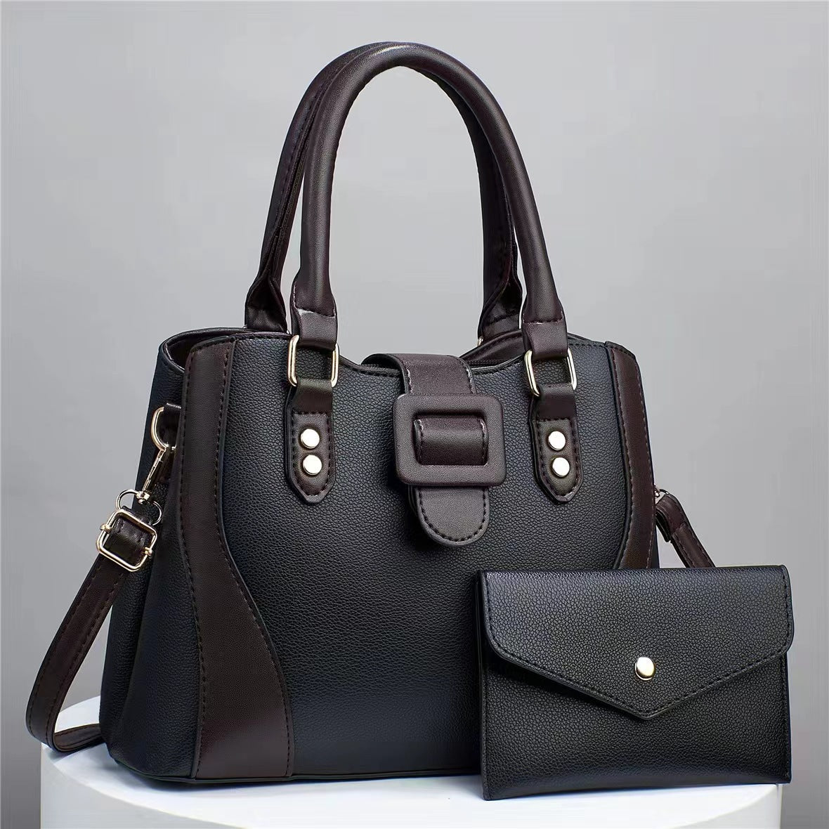 2024 Autumn New Women's Bag, Color-Block Handbag, Large Capacity Trendy Fashion Single Shoulder Crossbody Bag for Women