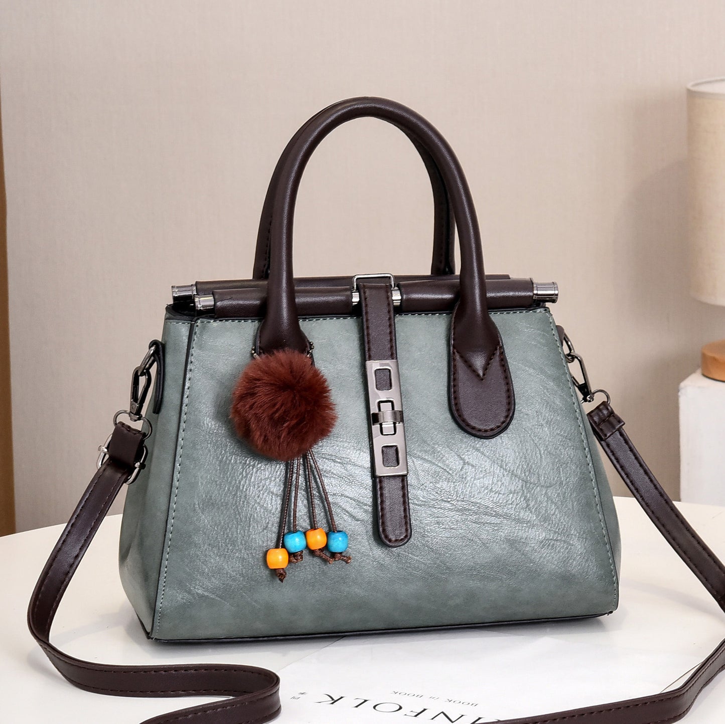 Women's Bag New European and American Style Crocodile Pattern Handbag Elegant Fashion Large Capacity Trendy Single Shoulder Crossbody Bag