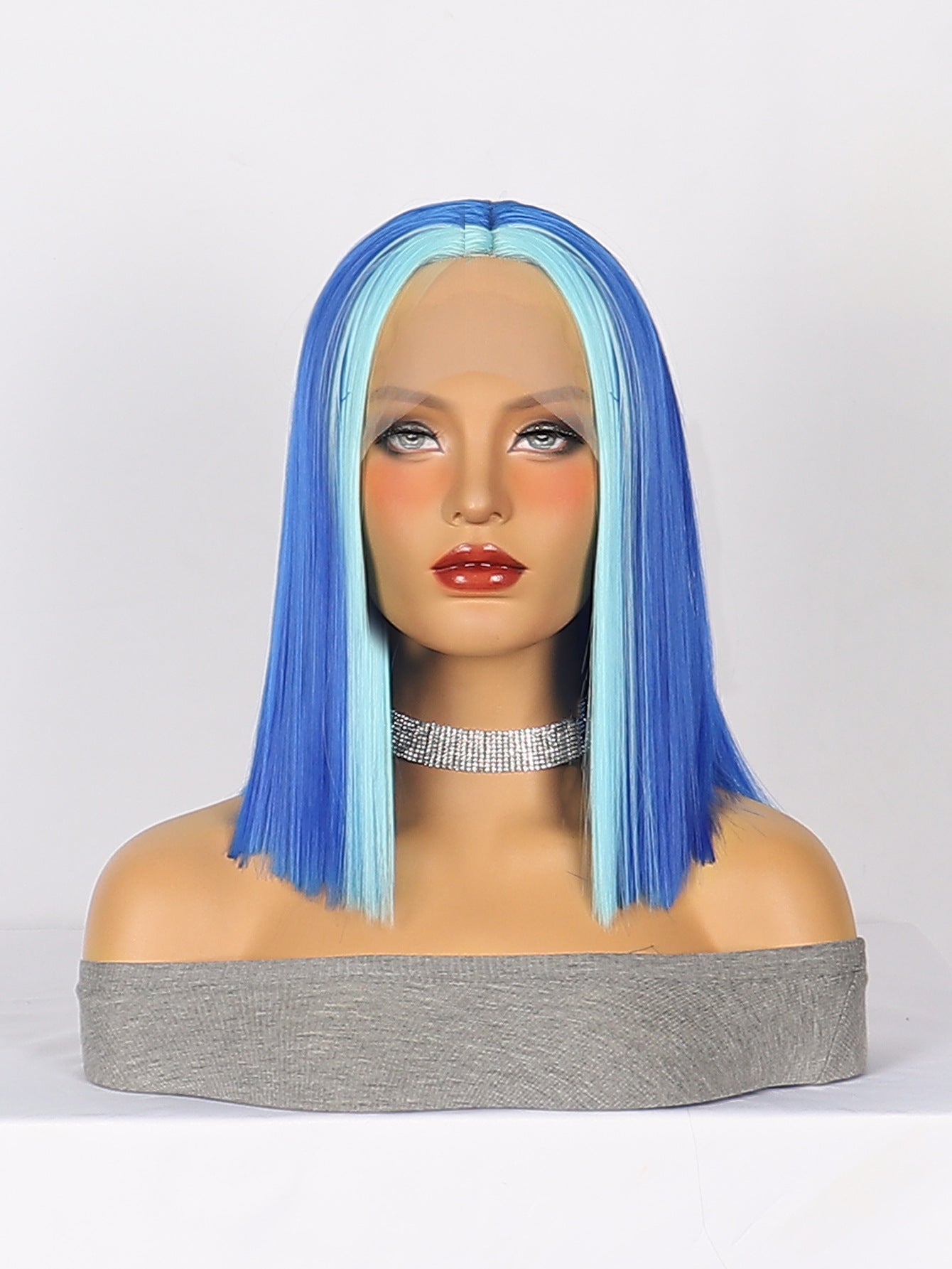 13*4 Front Lace Synthetic Wig High Temperature Fiber BOBStraightHairWigs Short Wig Short Hair