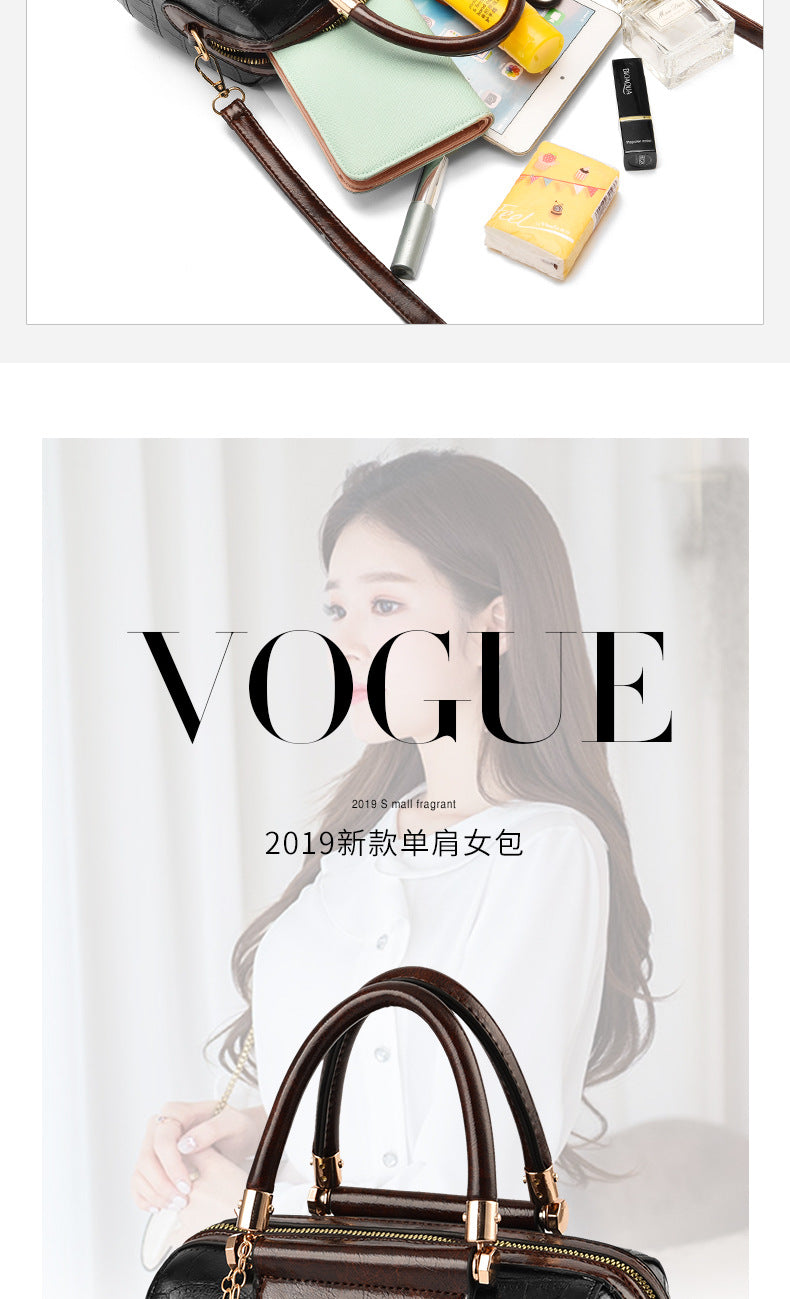 Spring Women's Trendy Handbag Retro Large Capacity Crossbody Bag Large Capacity Pillow Bag Women's Bag One Piece Dropshipping