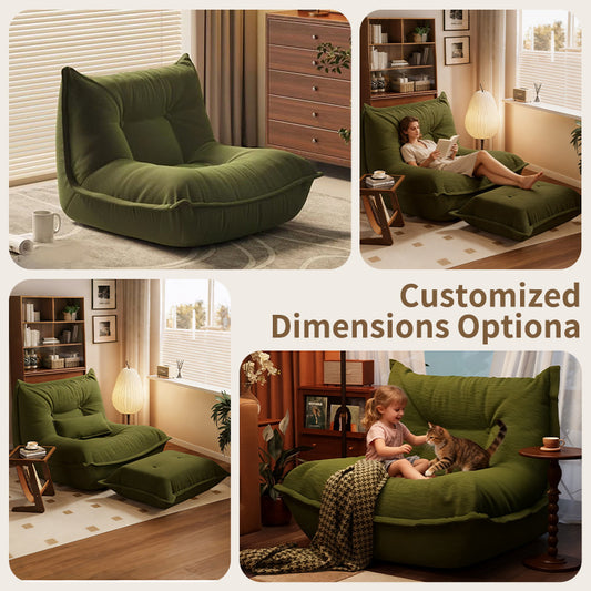 Lazy compression sofa, can lie down and sleep, dumpling sofa, single bedroom small sofa, wwo chair, human dog house backrest