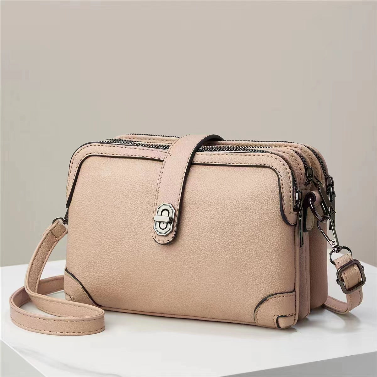 Women's Bag New Three Pocket Small Bag Commuting Crossbody Bag Cute Girl High Quality Bag Coin Purse