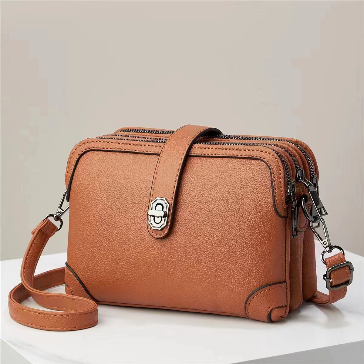 Women's Bag New Three Pocket Small Bag Commuting Crossbody Bag Cute Girl High Quality Bag Coin Purse