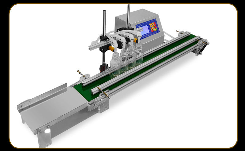 Automatic Small Four-Head Liquid Filling Machine Conveyor Belt Liquid Filling Machine with Conveyor