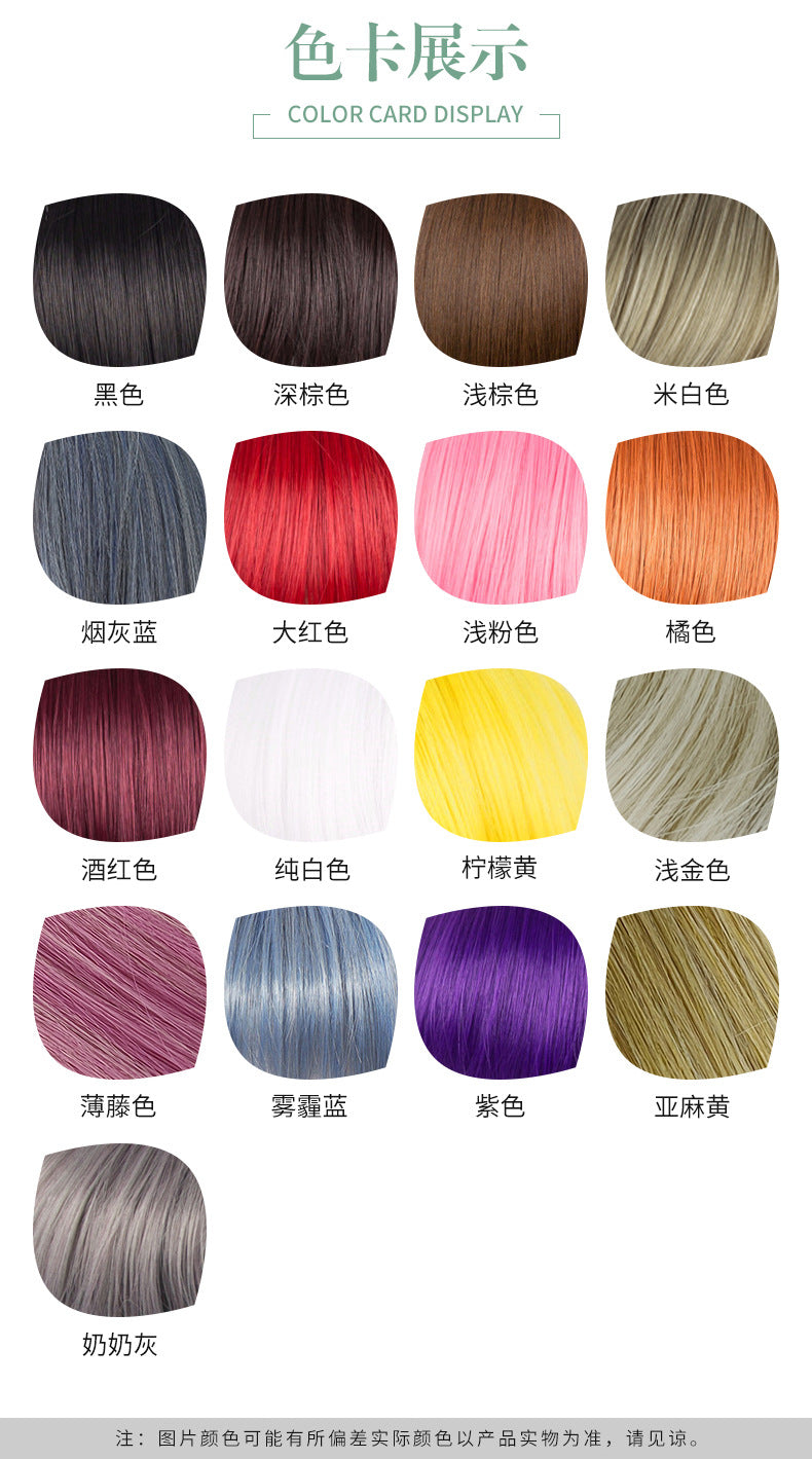 European and American Style Wig for Women, African Fashion Black Gradient Brown Bob, Middle Part Short Straight Hair, Synthetic Fiber Wig for Women, In Stock