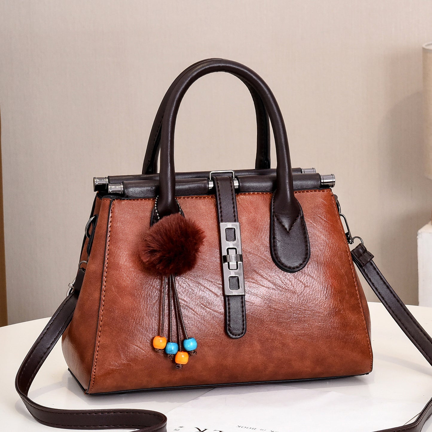 Women's Bag New European and American Style Crocodile Pattern Handbag Elegant Fashion Large Capacity Trendy Single Shoulder Crossbody Bag