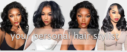New Wig 13*4 Lace Wig Black Big Wave High-Temperature Fiber Head Cover Free Points