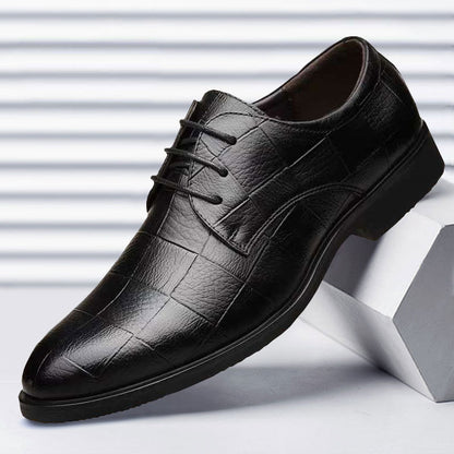 Cross-Border Dropshipping Large Size British Style Casual Business Formal Leather Shoes Men's Wedding Shoes Versatile Single Shoes Work Shoes Men's Leather Shoes