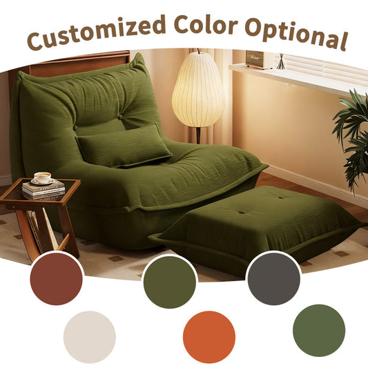 Lazy compression sofa, can lie down and sleep, dumpling sofa, single bedroom small sofa, wwo chair, human dog house backrest