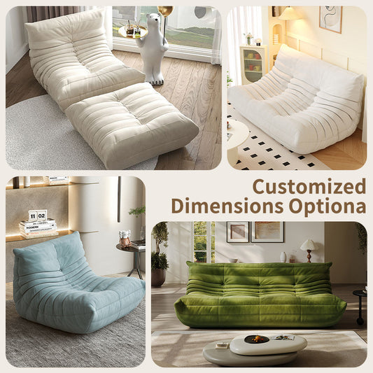 Caterpillar lazy compression sofa living room can sleep and lie down balcony bedroom single and double home casual italian normcore