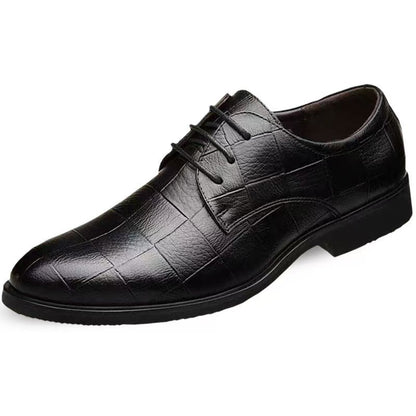 Cross-Border Dropshipping Large Size British Style Casual Business Formal Leather Shoes Men's Wedding Shoes Versatile Single Shoes Work Shoes Men's Leather Shoes